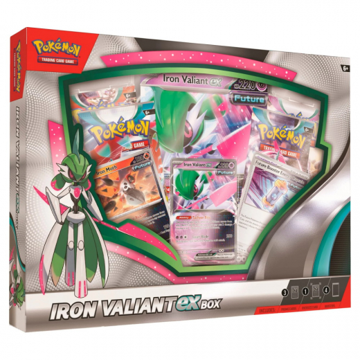 Pokémon TCG: Iron Valiant ex Box ryhmässä  @ Spelexperten (POK85712-IRO)