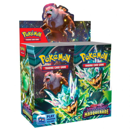 Pokémon TCG: Twilight Masquerade Booster Display ryhmässä SEURAPELIT / Pokémon @ Spelexperten (POK85774-DIS)