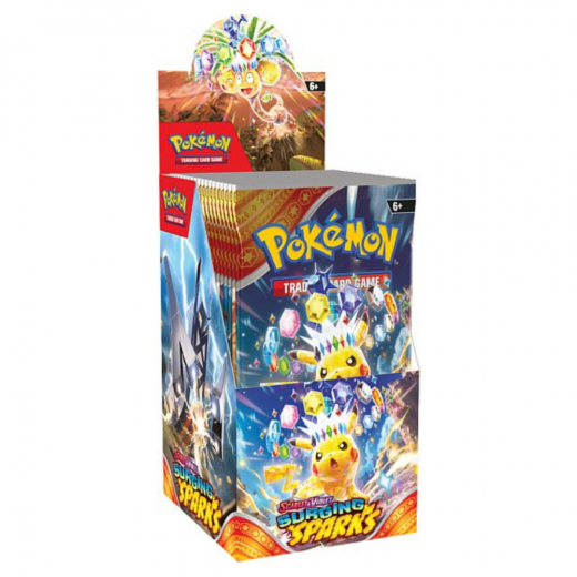 Pokémon TCG: Surging Sparks Booster Small Display ryhmässä SEURAPELIT / Pokémon @ Spelexperten (POK85929)