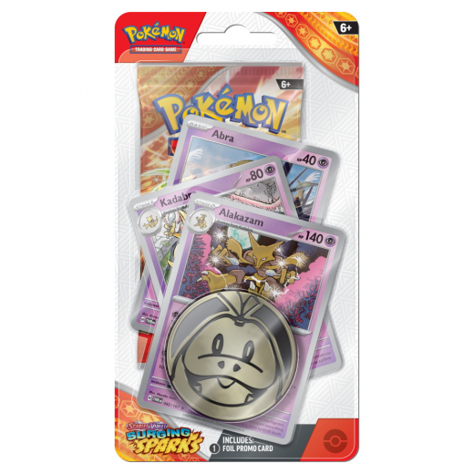 Pokémon TCG: Surging Sparks Premium Checklane Alakazam ryhmässä SEURAPELIT / Pokémon @ Spelexperten (POK85948-AKA)