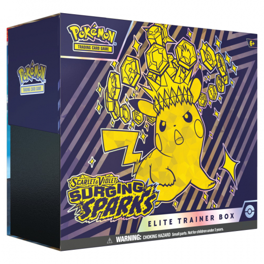 Pokémon TCG: Surging Sparks Elite Trainer Box ryhmässä SEURAPELIT / Pokémon @ Spelexperten (POK85952)