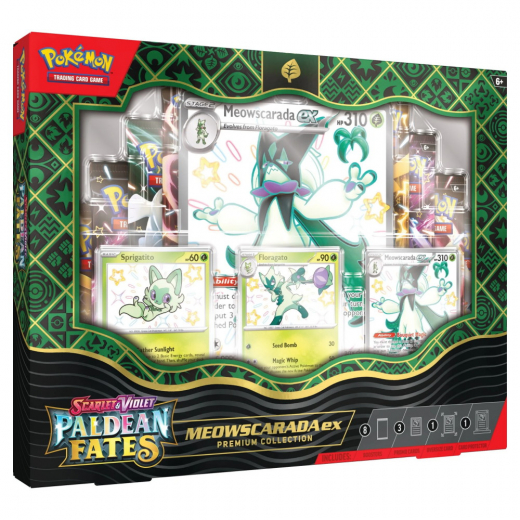 Pokémon TCG: Paldean Fates Premium Collection - Meowscarada ex ryhmässä SEURAPELIT / Pokémon @ Spelexperten (POK85961-MEO)