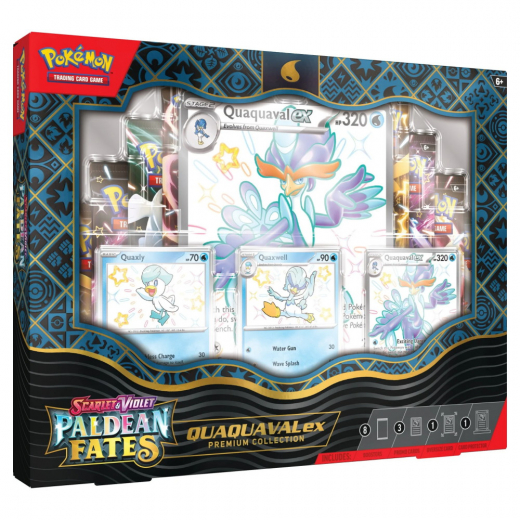 Pokémon TCG: Paldean Fates Premium Collection - Quaquaval ex ryhmässä SEURAPELIT / Pokémon @ Spelexperten (POK85961-QUA)