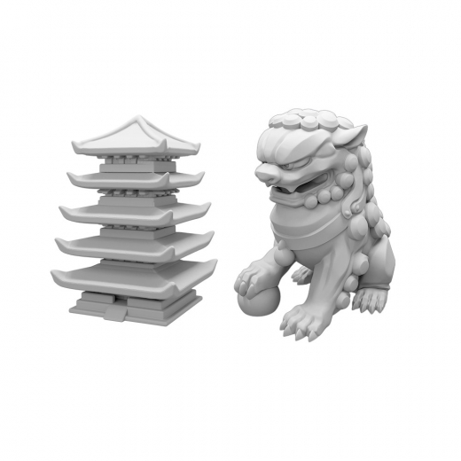Shogun no Katana: Lion and Pagoda (Exp.) ryhmässä SEURAPELIT / Tarvikkeet / Muut @ Spelexperten (POS019)