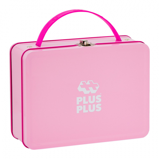 Plus-Plus - BIG Pink Metal Case 70 pcs ryhmässä LELUT / Rakennuspalikat / PLUS PLUS @ Spelexperten (PP3275)