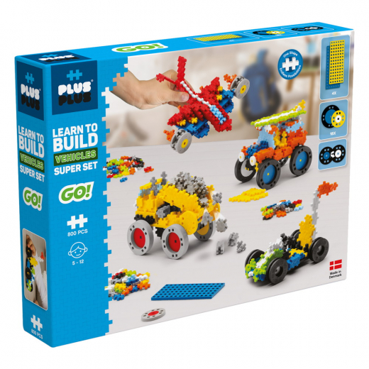 Plus-Plus - Learn to Build Go! Vehicles Super Set ryhmässä  @ Spelexperten (PP7016)