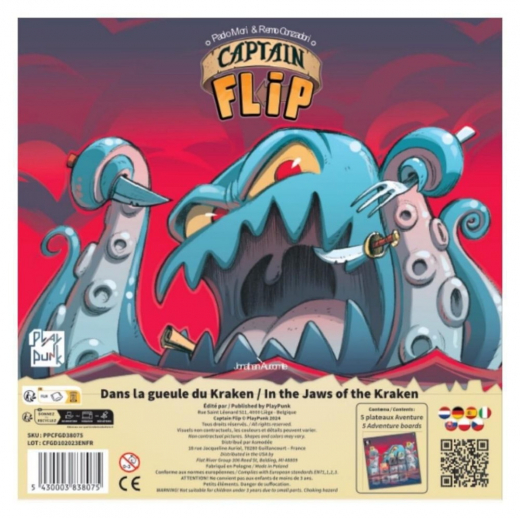 Captain Flip: In the Jaws of the Kraken (Exp.) ryhmässä SEURAPELIT / Lisäosat @ Spelexperten (PPUCF02EN)