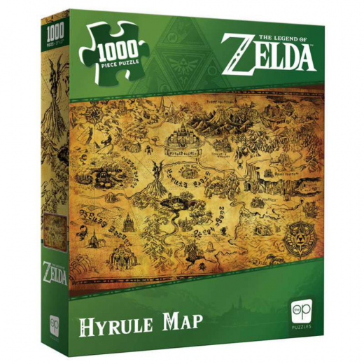 Usaopoly Palapeli: Legend of Zelda - Hyrule Map 1000 Palaa ryhmässä  @ Spelexperten (PZ005-690)