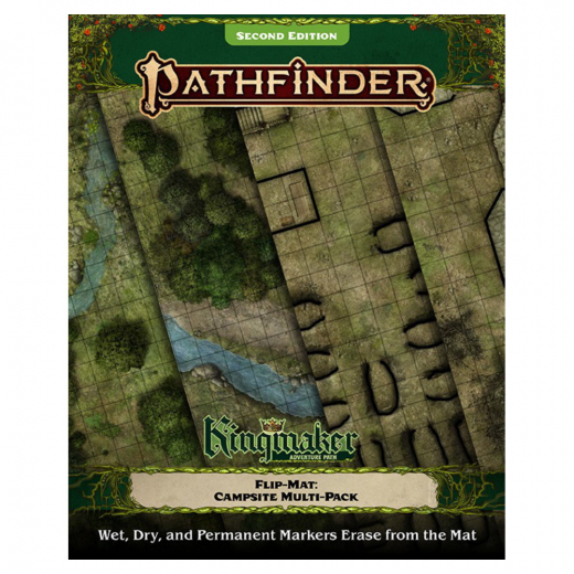 Pathfinder RPG Flip-Mat: Kingmaker - Campsite Multi-Pack ryhmässä SEURAPELIT / Roolipelit / Pathfinder @ Spelexperten (PZO2028)