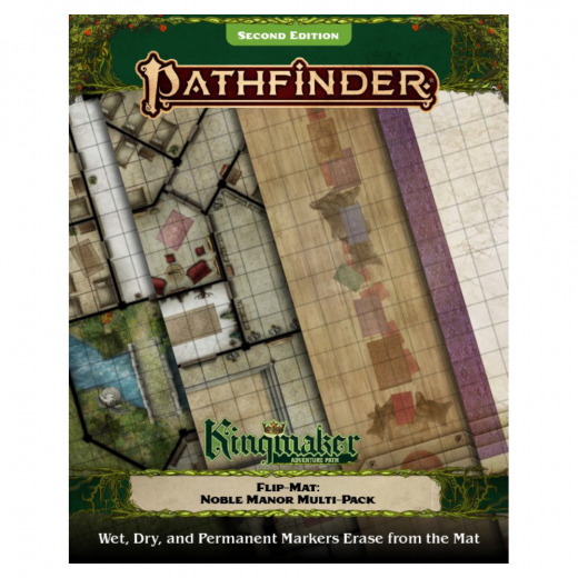 Pathfinder RPG Flip-Mat: Kingmaker - Noble Manor Multi-Pack ryhmässä SEURAPELIT / Roolipelit / Pathfinder @ Spelexperten (PZO2029)