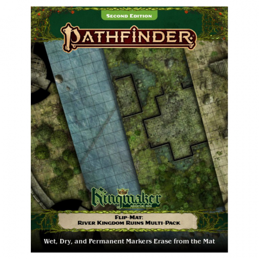 Pathfinder RPG Flip-Mat: Kingmaker - River Kingdoms Ruins Multi-Pack ryhmässä SEURAPELIT / Roolipelit / Pathfinder @ Spelexperten (PZO2030)
