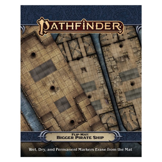 Pathfinder RPG: Flip-Mat - Bigger Pirate Ship ryhmässä SEURAPELIT / Roolipelit / Pathfinder @ Spelexperten (PZO30109)