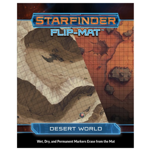 Starfinder RPG: Flip-Mat - Desert World ryhmässä SEURAPELIT / Roolipelit / Starfinder @ Spelexperten (PZO7320)