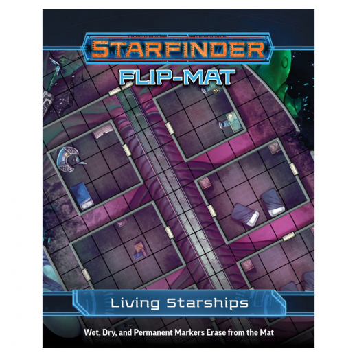 Starfinder RPG: Flip-Mat - Living Starships ryhmässä SEURAPELIT / Roolipelit / Starfinder @ Spelexperten (PZO7340)