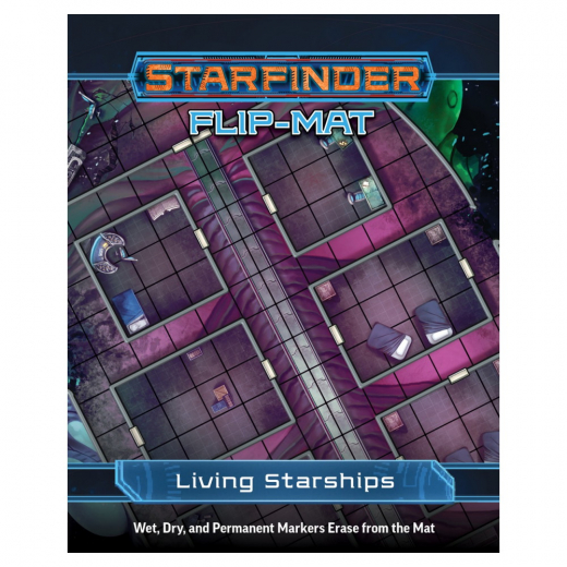 Starfinder RPG: Flip-Mat - Living Starships ryhmässä SEURAPELIT / Roolipelit / Starfinder @ Spelexperten (PZO7340)