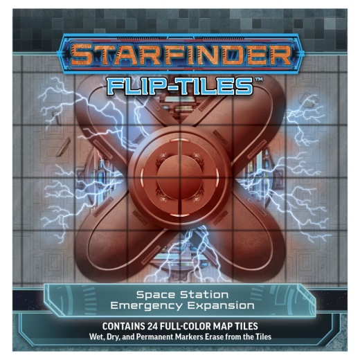 Starfinder RPG: Flip-Tiles - Space Station Emergency Expansion ryhmässä SEURAPELIT / Roolipelit / Starfinder @ Spelexperten (PZO7502)