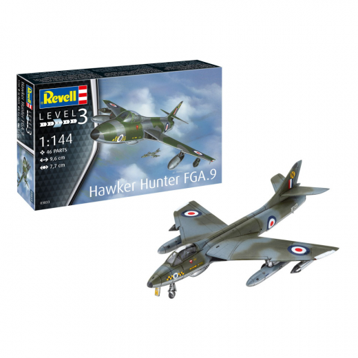 Revell - Hawker Hunter FGA.9 1:144 ryhmässä PALAPELIT / Mallirakennus / Revell / Combat vehicles @ Spelexperten (R-03833)