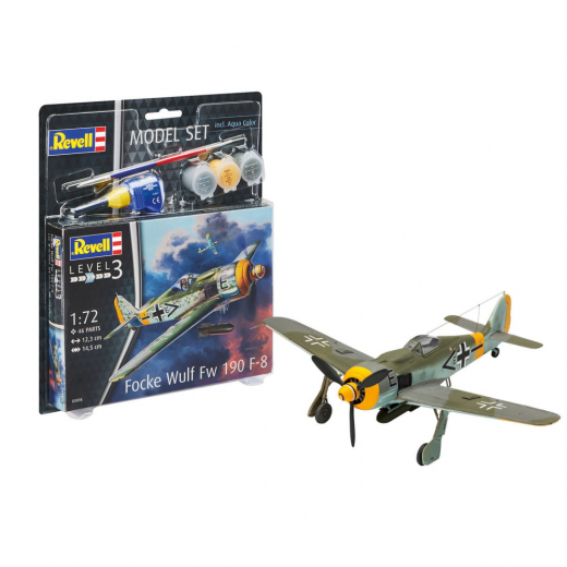 Revell Model Set - Focke Wulf Fw 190 F-8 1:72 - 46 Pcs ryhmässä PALAPELIT / Mallirakennus / Revell / Combat vehicles @ Spelexperten (R-03898)