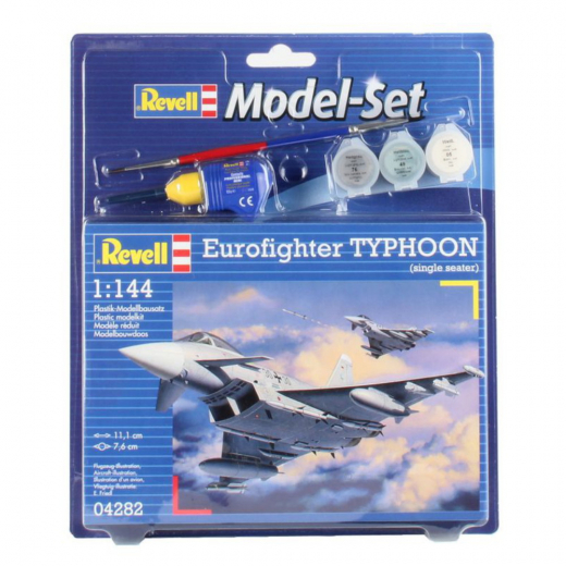 Revell Model Set - Eurofighter Typhoon 1:144 - 63 Pcs ryhmässä PALAPELIT / Mallirakennus / Revell / Vehicles @ Spelexperten (R-04282)