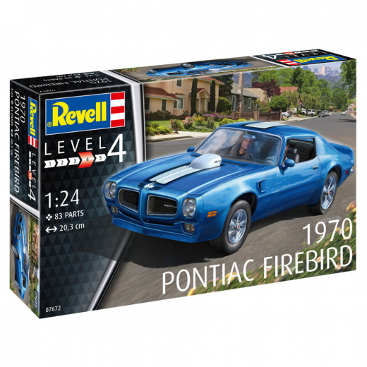 Revell - 1970 Pontiac Firebird, blue 1:24 - 83 Pcs ryhmässä PALAPELIT / Mallirakennus / Revell / Vehicles @ Spelexperten (R-07672)