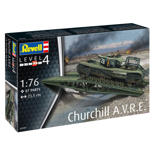 Revell - Churchill A.V.R.E. 1:76 - 87 Pcs ryhmässä PALAPELIT / Mallirakennus / Revell / Combat vehicles @ Spelexperten (R-3297)
