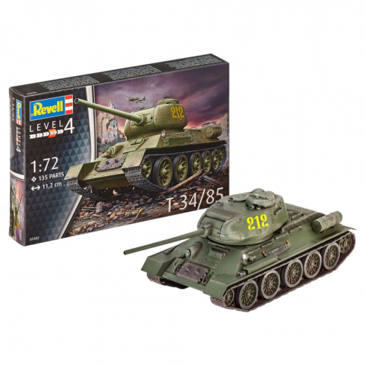 Revell - T-34/85 1:72 - 135 Pcs ryhmässä PALAPELIT / Mallirakennus / Revell / Combat vehicles @ Spelexperten (R-3302)