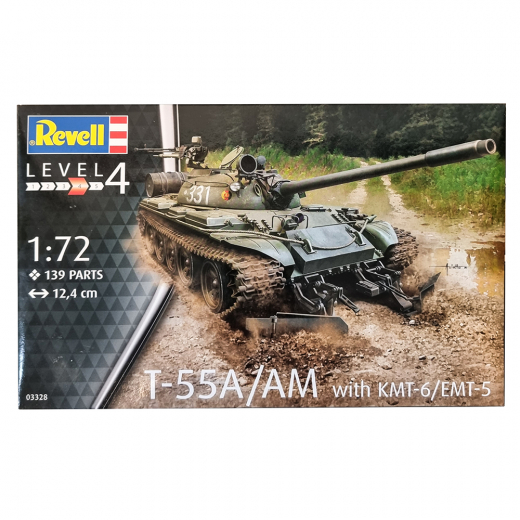 Revell - T-55A/AM with KMT-6/EMT-5 1:72 - 139 Pcs ryhmässä PALAPELIT / Mallirakennus / Revell / Combat vehicles @ Spelexperten (R-3328)