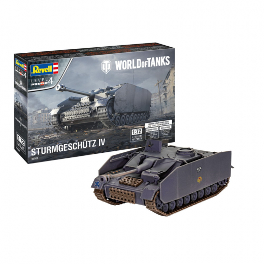 Revell World of Tanks - Sturmgeschütz IV 1:72 - 101 Pcs ryhmässä PALAPELIT / Mallirakennus / Revell / Combat vehicles @ Spelexperten (R-3502)