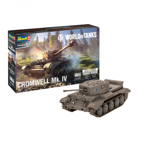 Revell World of Tanks - Cromwell Mk. IV 1:72 - 128 Pcs ryhmässä PALAPELIT / Mallirakennus / Revell / Combat vehicles @ Spelexperten (R-3504)
