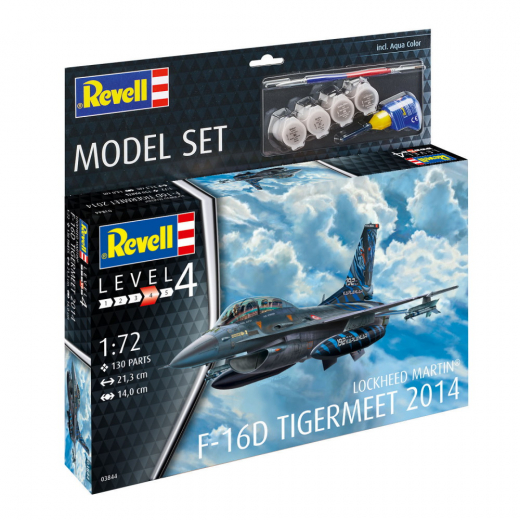 Revell Model Set - Lockheed Martin F-16D 1:72 - 130 Bitar ryhmässä PALAPELIT / Mallirakennus / Revell / Combat vehicles @ Spelexperten (R-3844)