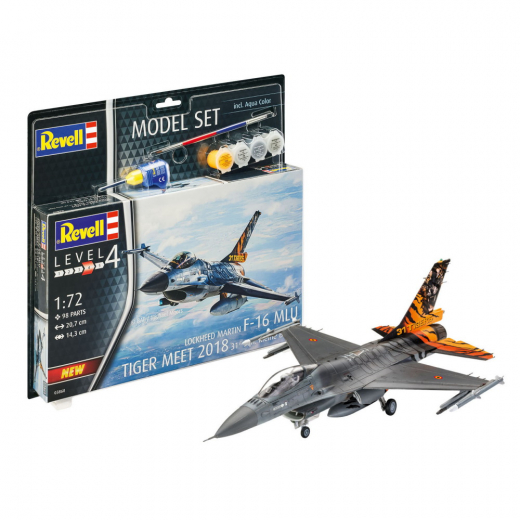 Revell Model Set - Lockheed Martin F16 MLU 1:72 - 98 Bitar ryhmässä PALAPELIT / Mallirakennus / Revell / Combat vehicles @ Spelexperten (R-3860)