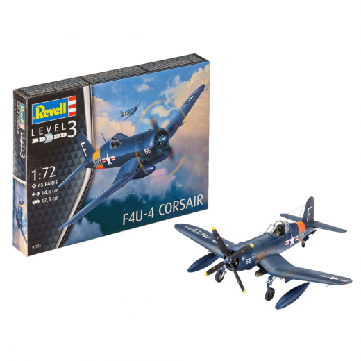 Revell - F4U-4 Corsair 1:72 - 65 Pcs ryhmässä PALAPELIT / Mallirakennus / Revell / Combat vehicles @ Spelexperten (R-3955)