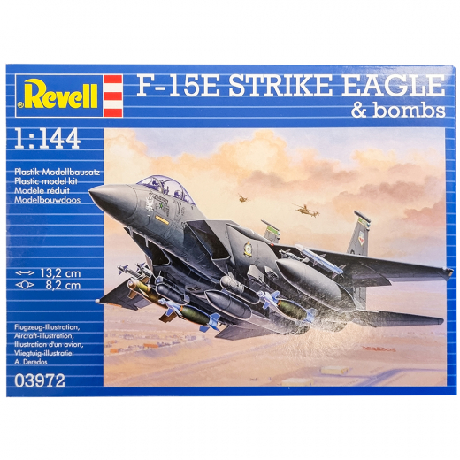 Revell - F-15E Strike Eagle & Bombs 1:144 - 70 Pcs ryhmässä PALAPELIT / Mallirakennus / Revell / Combat vehicles @ Spelexperten (R-3972)
