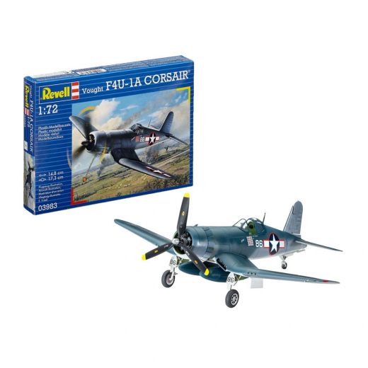 Revell - Vought F4U-1A Corsair 1:72 - 63 Pcs ryhmässä PALAPELIT / Mallirakennus / Revell / Combat vehicles @ Spelexperten (R-3983)