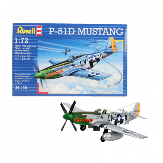 Revell - P51D Mustang 1:72 - 34 Pcs ryhmässä PALAPELIT / Mallirakennus / Revell / Combat vehicles @ Spelexperten (R-4148)