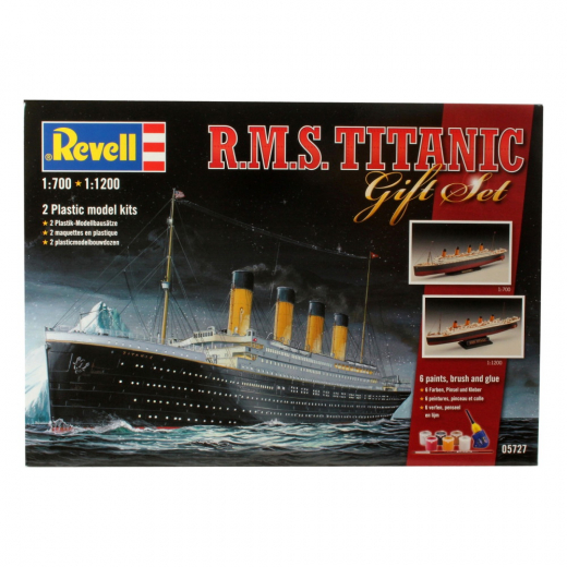 Revell - R.M.S Titanic Gift Set 1:700/1:1200 - 132/40 Pcs ryhmässä PALAPELIT / Mallirakennus / Revell / Vehicles @ Spelexperten (R-5727)