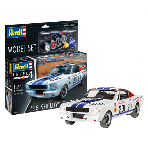 Revell - Model Set 1966 Shelby GT 350 R 1:24 ryhmässä PALAPELIT / Mallirakennus / Revell / Vehicles @ Spelexperten (R-67716)