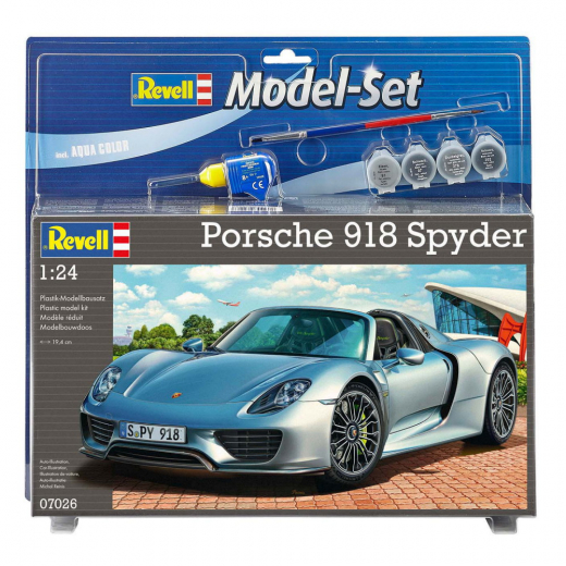 Revell Model Set - Porsche 918 Spyder 1:24 - 129 Pcs ryhmässä PALAPELIT / Mallirakennus / Revell / Vehicles @ Spelexperten (R-7026kit)