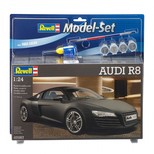 Revell Model Set - Audi R8 1:24 - 106 Pcs ryhmässä PALAPELIT / Mallirakennus / Revell / Vehicles @ Spelexperten (R-7057kit)