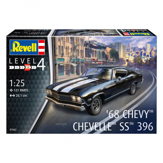 Revell - ´69 Chevy Chevelle SS 396 1:25 - 121 Pcs ryhmässä PALAPELIT / Mallirakennus / Revell / Vehicles @ Spelexperten (R-7662)
