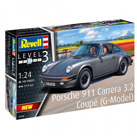 Revell  - Porsche 911 Carrera 3.2 Coupé (G-Model) 1:24 - 109 Pcs ryhmässä PALAPELIT / Mallirakennus / Revell / Combat vehicles @ Spelexperten (R-7688)