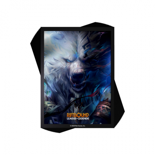 Riftbound: Art Sleeves 64 x 90 mm - Volibear ryhmässä SEURAPELIT / Tarvikkeet / Sleeves @ Spelexperten (RB-01AS02-EN)
