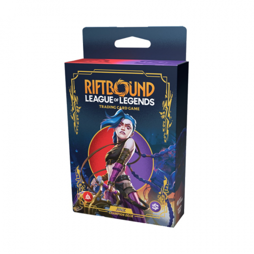 Riftbound: League of Legends TCG - Origins Jinx Champion Deck ryhmässä SEURAPELIT / Korttipelit @ Spelexperten (RB-01PD01-EN)