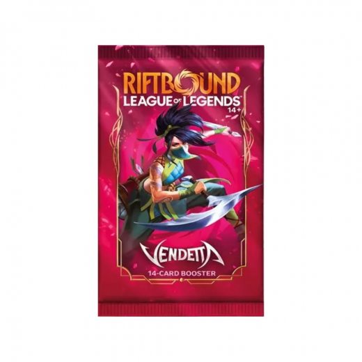 Riftbound: League of Legends TCG - Vendetta Booster Pack ryhmässä SEURAPELIT / Korttipelit @ Spelexperten (RB04BP01EN-BOS)