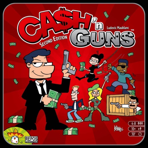 Cash n Guns (Second Edition) ryhmässä SEURAPELIT / Juhlapelit @ Spelexperten (REPCGUS0)