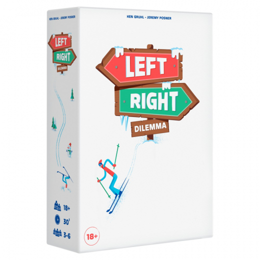 Left Right Dilemma ryhmässä SEURAPELIT / Juhlapelit @ Spelexperten (REPCOLRD01)