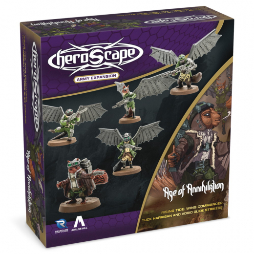 Heroscape: Rising Tide: Wing Commander Tuck Harrigan & Vorid Glidestrikers Army Expansion ryhmässä SEURAPELIT / Lisäosat @ Spelexperten (RGD02772)