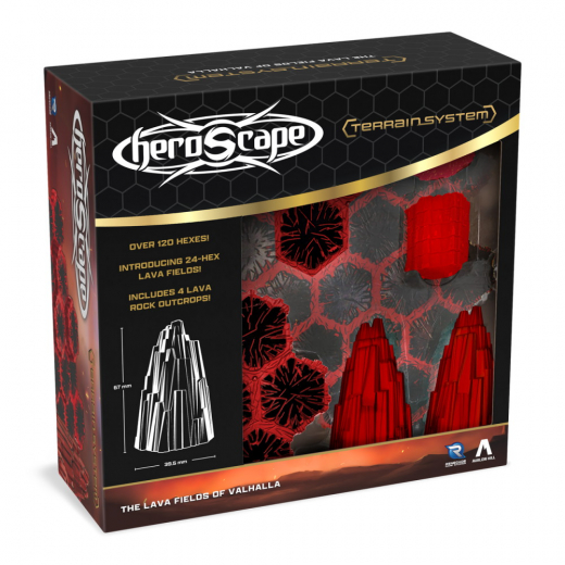 Heroscape: The Lava Fields of Valhalla Terrain (Exp.) ryhmässä SEURAPELIT / Lisäosat @ Spelexperten (RGD02792)