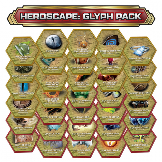 Heroscape: Glyph Pack (Exp.) ryhmässä SEURAPELIT / Lisäosat @ Spelexperten (RGD02798)