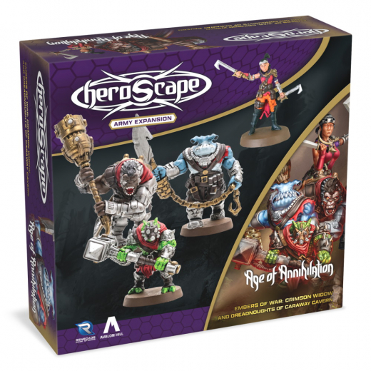 Heroscape: Embers of War - Crimson Widow & Dreadnoughts of Caraway Cavern Expansion ryhmässä SEURAPELIT / Strategiapelit @ Spelexperten (RGD02844)